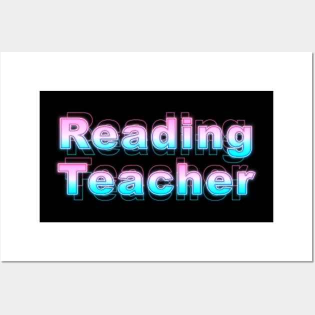 Reading Teacher Wall Art by Sanzida Design